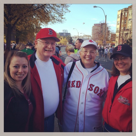 Lisa Sullivan Red Sox Duck Boat Parade 2013 Boston